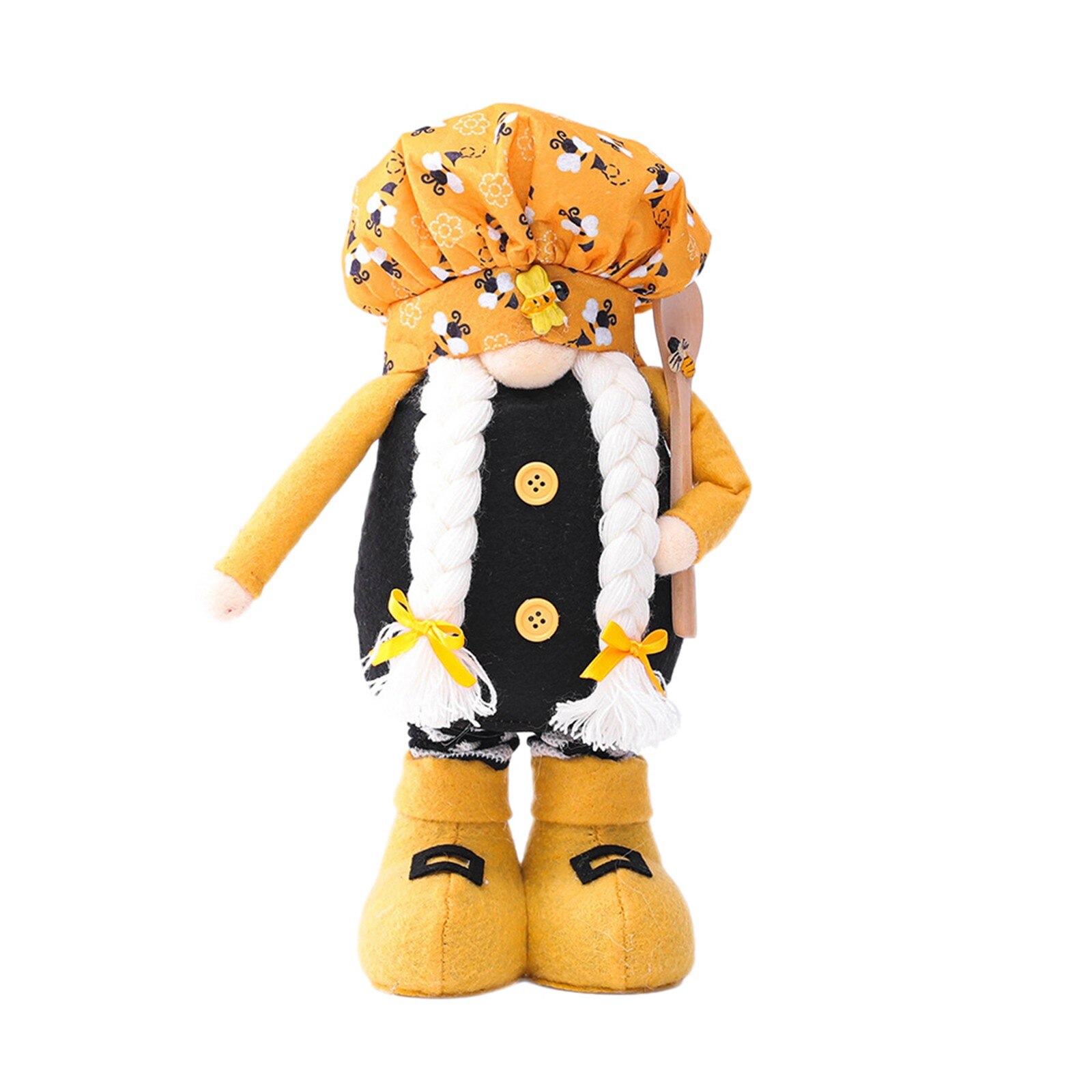 4 #2 Stuks Nordic Bumble Bee Gestreepte Gnome Citroen Faceless Pop Opknoping Ornament Pop Decoratieve Pluche Pop Engeltje hangend: C