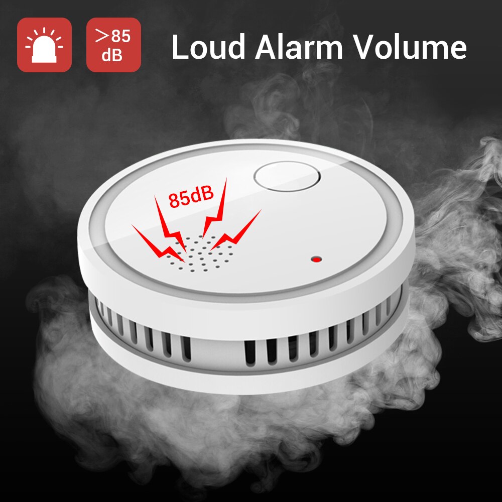 Cpvan røgsensor brandalarm smart røgdetektor lav batteri påmindelse beskytte alarm sensor  en14604 ce certificeret branddetektor