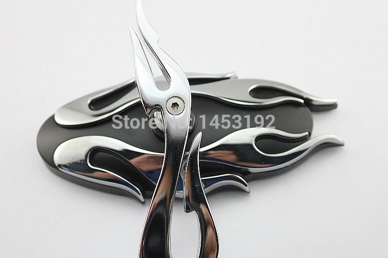 CHROME FLAME REARVIEW MIRRORS FOR SUZUKI BOULEVARD V STROM M109 M109R C50