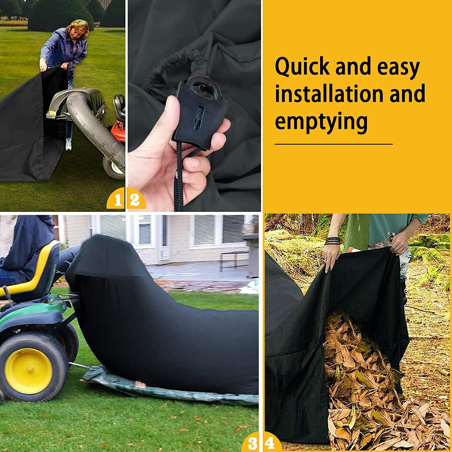 Traktorek robić koszenia trawy kosiarka robić przechowywania liści worek robić przechowywania śmieci worek robić czyszczenia liści pokrowiec ogrodowy odpady Dispo ciężki worek na liście