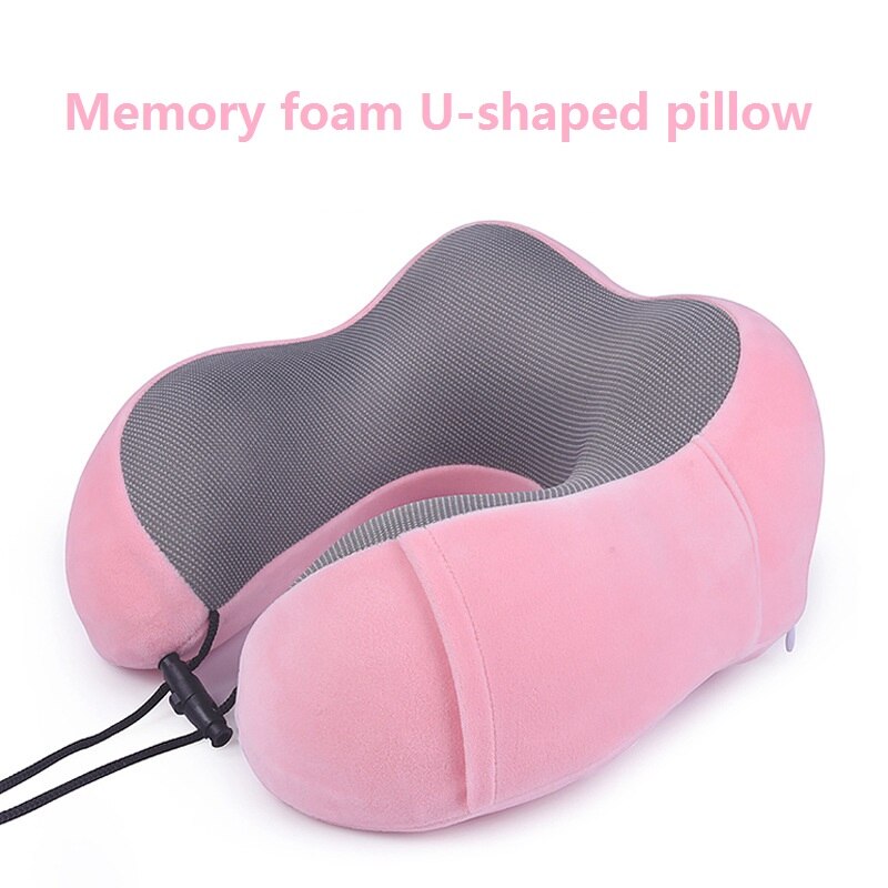U-vorm Opblaasbare Reizen Kussen Vouwen Lichtgewicht Dutje Nekkussen Autostoel Kantoor Vliegtuig Slapen Kussen Kussen