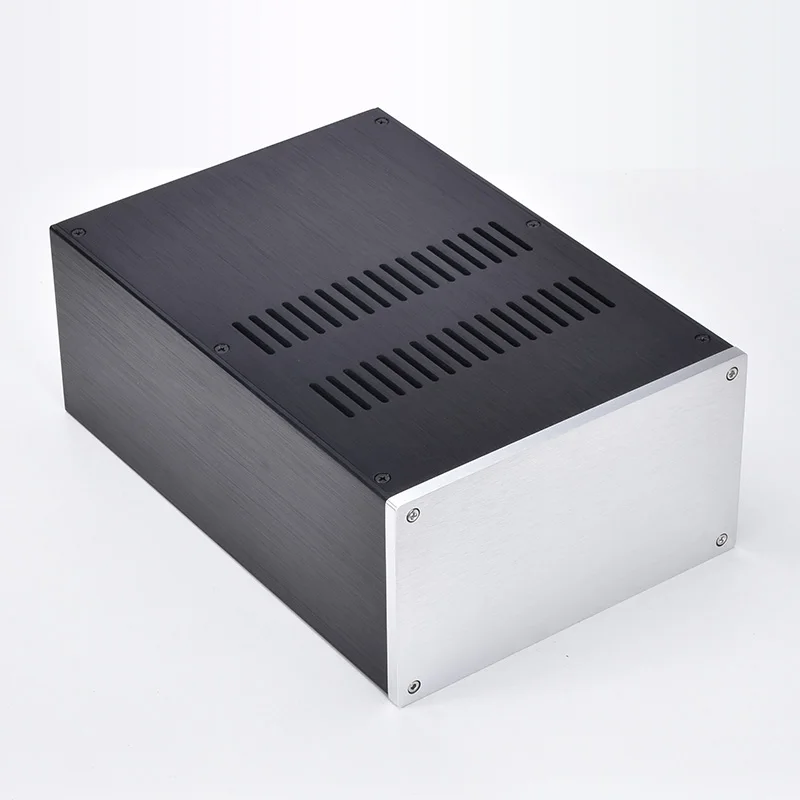 Tokban JC2212 215*120*311mm Power Amplifier Chassis Enclosure All Aluminum For Preamplifier DAC Decoder Amplifier Audio Case: transparent