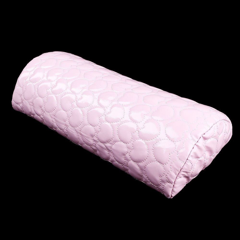 Nail Art Hand Cushion Holder Soft PU Leather Sponge Arm Rest Love Heart Nail Pillow Manicure Accessories apda9a124: Pink1