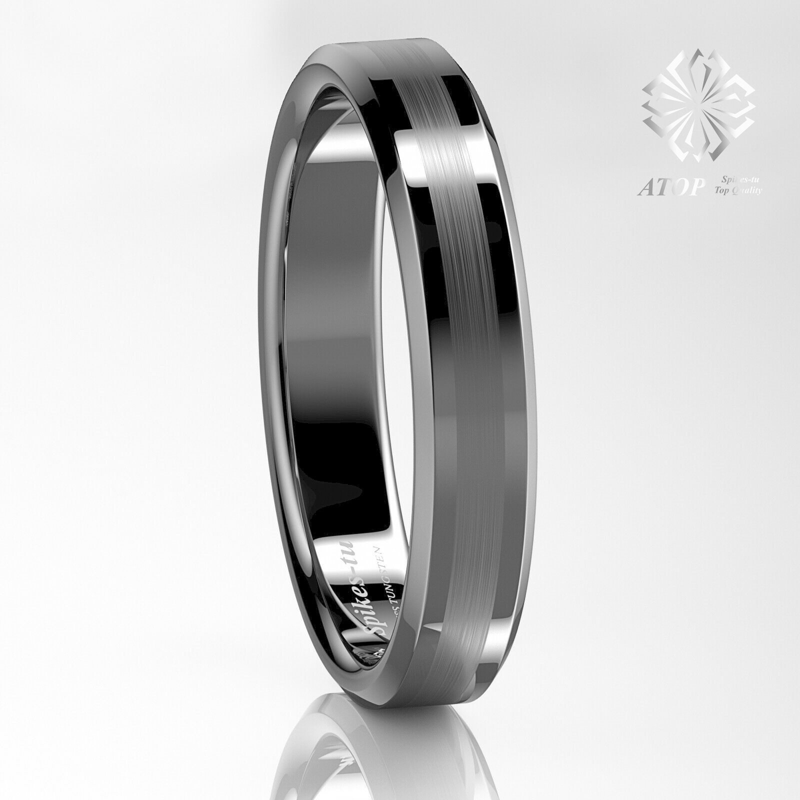 Bague de mariage en carbure de tungstène à deux tons, couleur titane, bijoux de mariée pour hommes