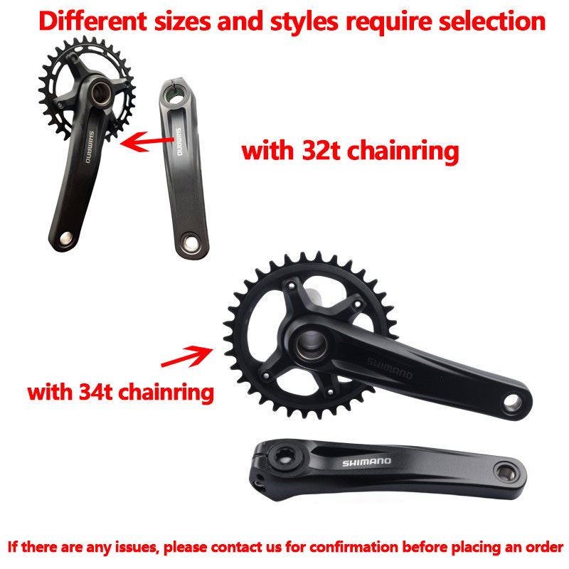 Platos y bielas Shimano MT510 Deore M6100 Series 170/175mm 32T 34T 1x12 velocidades MT500 soporte inferior BB52 para manivela de bicicleta de montaña