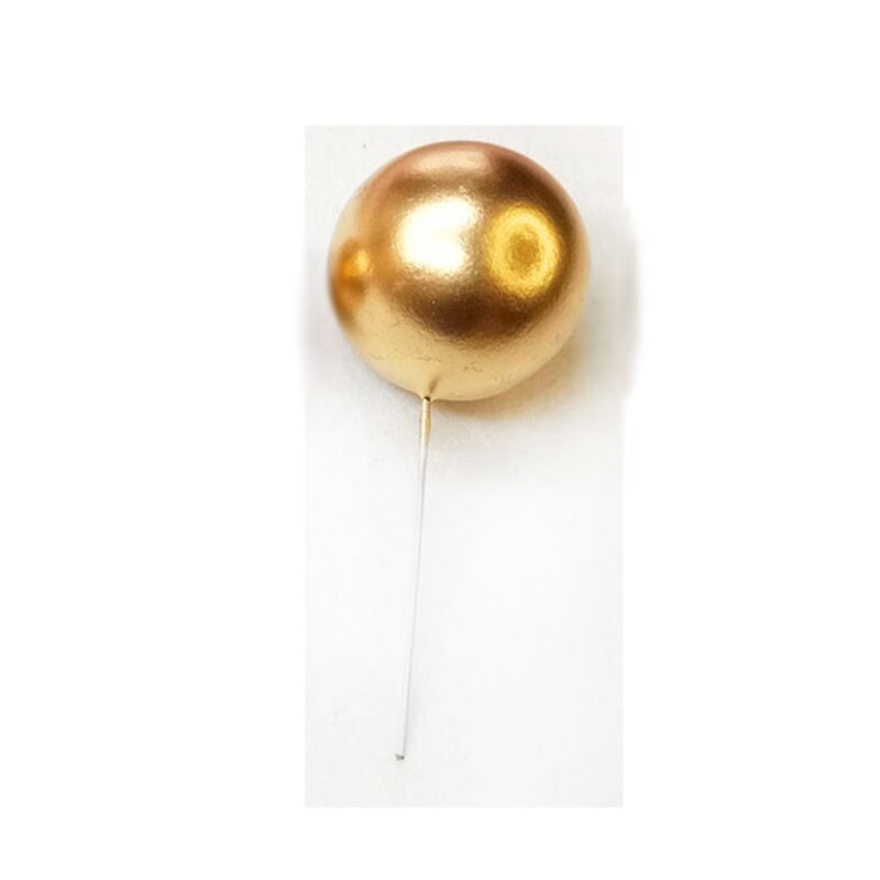Ball topper Gold silver topper balls for Wedding Birthday Party Cake topper dragon ball Cupcake balls Decoration: Gold / Mixing