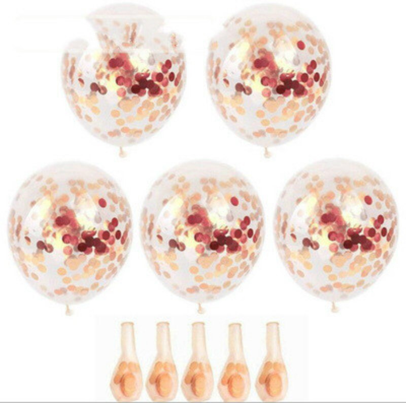 Goud Folie Confetti Transparante Ballonnen Goud Folie Confetti Latex Ballon Party Bruiloft Verjaardag Ballonnen Baby Shower Decoratie