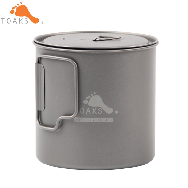 TOAKS 650ML titane tasse Camping en plein air léger Pot pique-nique batterie de cuisine Set Pot ultra-léger