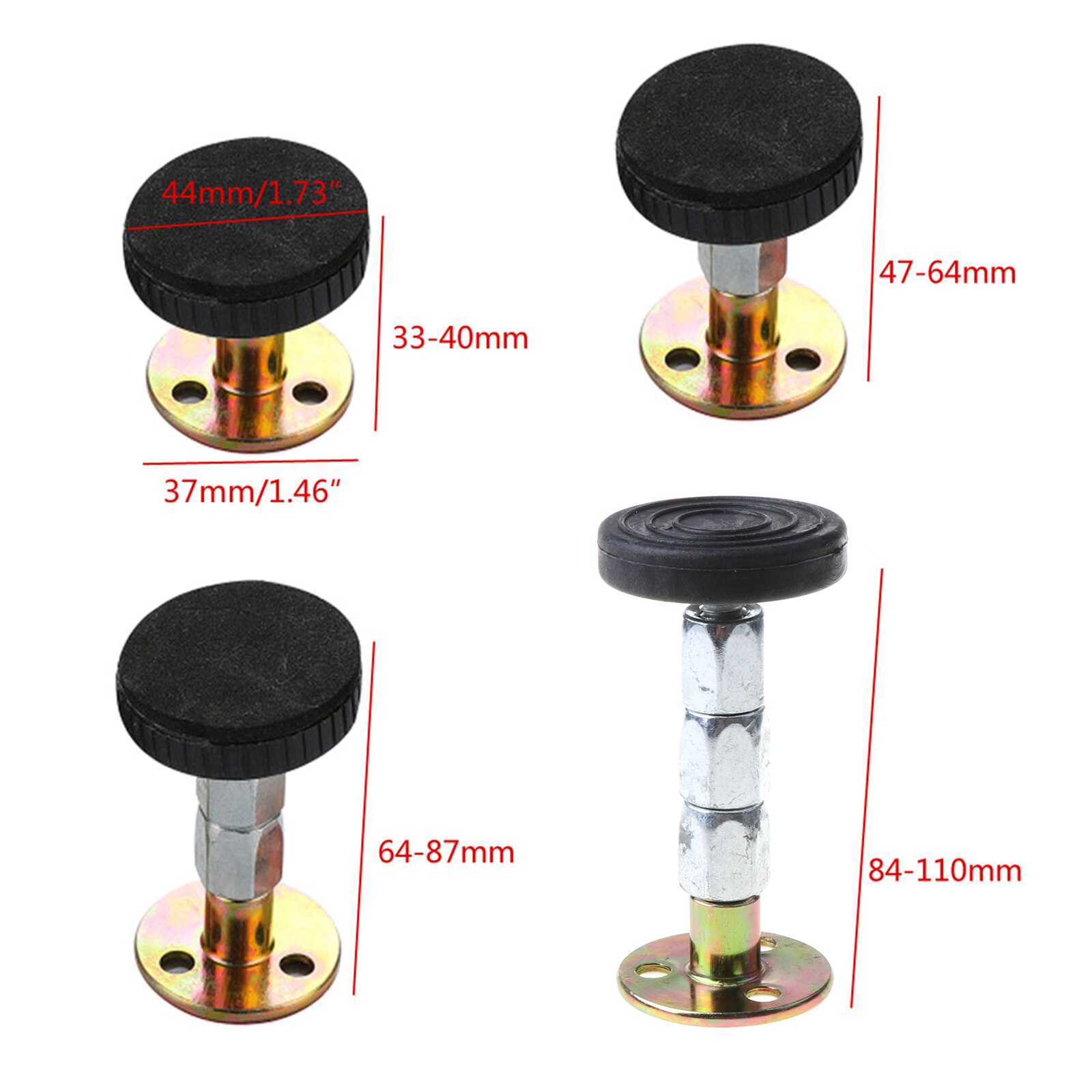 2Pcs Bed Stabilizer Furniture Fixed Bracket Adjustable Wall Stabilizer Hardware 95AA