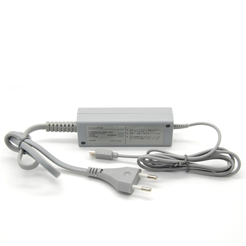 Amzdeal-Adaptador de Cable de alimentación para Nintendo Wii U, cargador de pared con enchufe europeo