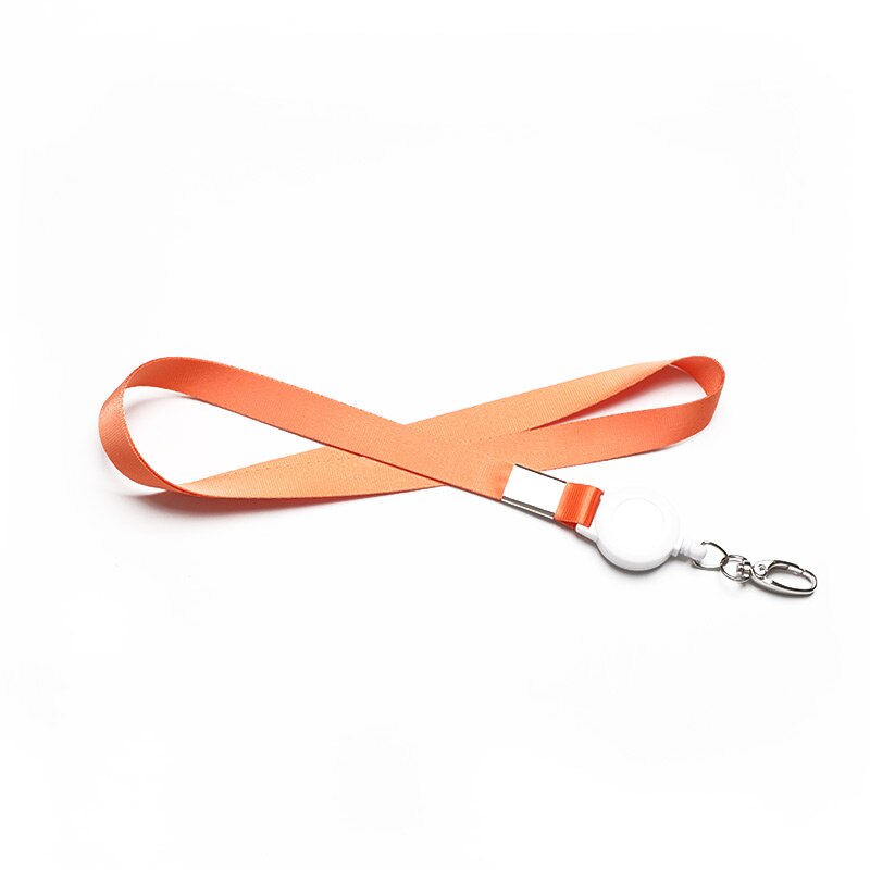 Lanyards Voor Sleutels Id Kaart Diy Hang Touw Lanyard Intrekbare Badge Houder: oranje