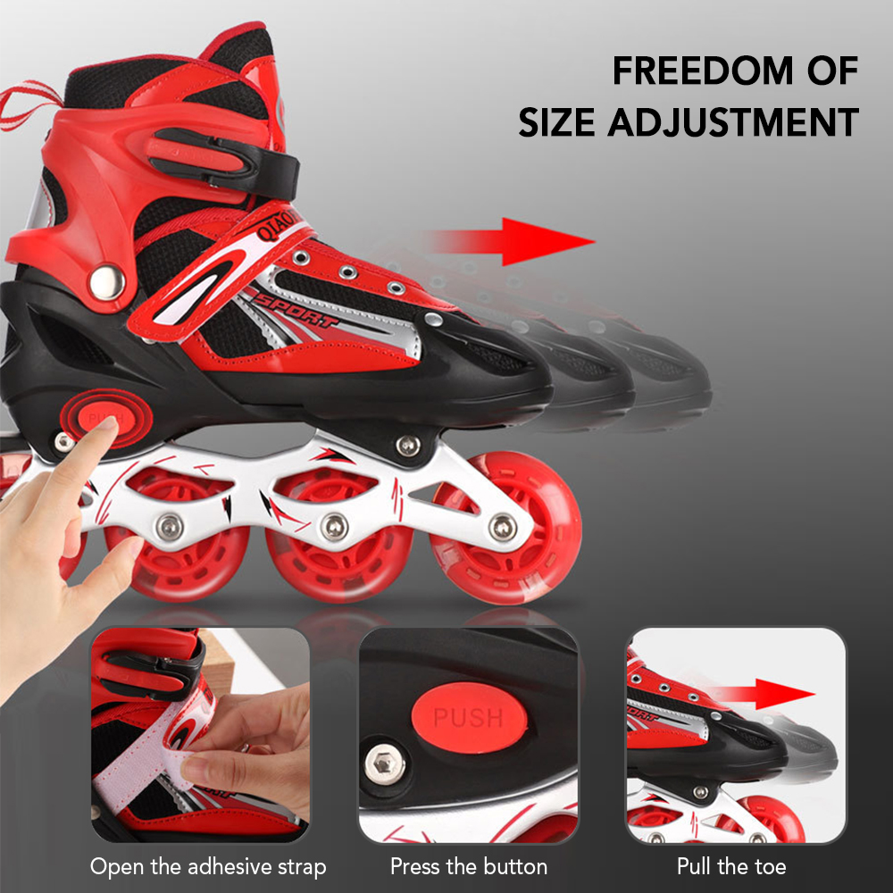 Einstellbare Beleuchtung Inline Rollschuhe mit Licht hoch Räder Männer Frauen draussen Rollschuhe Schuhe für freundlicher Erwachsene Rolle Rollschuhe