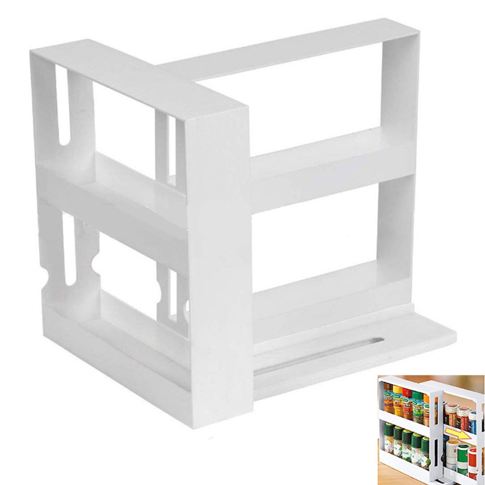 Space Saving PP Rotating Shelf Home Spice Organize... – Vicedeal