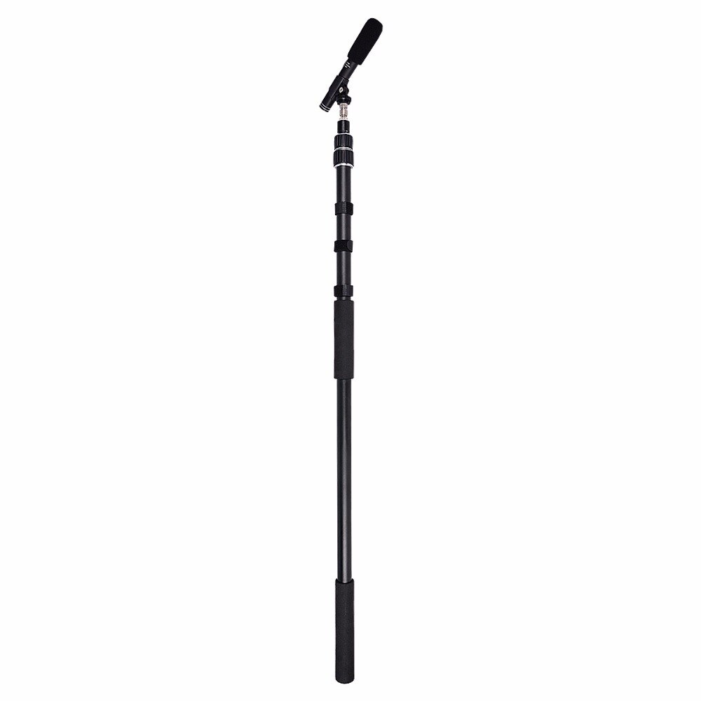 250cm Handheld Grip Rig Aluminum Alloy Pole Support Rod Flash Speedlite LED Light Microphone Boom Pole Holder Extendable Pole