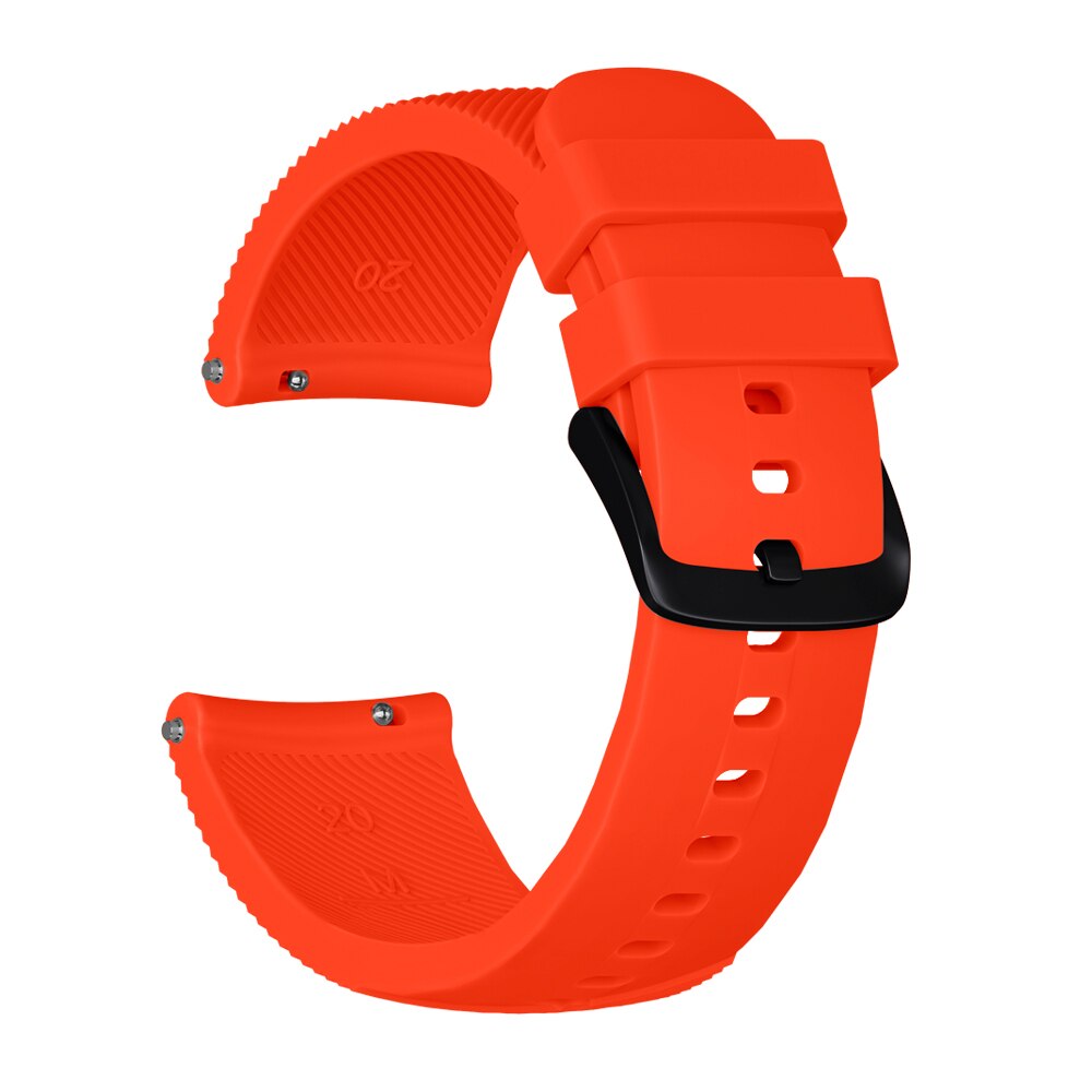 Colorful Soft Silicone Replacement Strap for Garmin vivoactive 3 vivomove3 HR Smart Wristband for GARMIN Forerunner 645: Orange