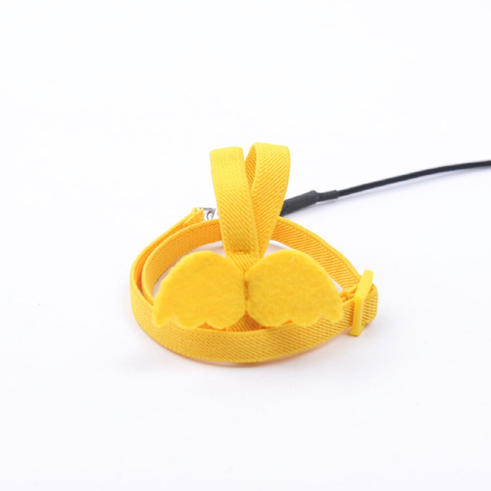 Set di guinzagli regolabili per imbracature per pappagalli corda da volo per allenamento all&#39;aperto con ala per piccoli accessori per animali domestici Budgie di medie dimensioni: Cockatiel XS