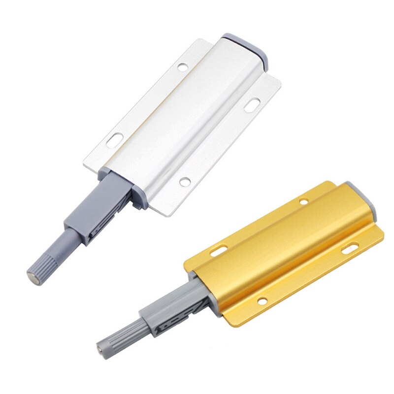 Magnetic Push Latches Heavy Duty Push to Open Close Door Latch Cabinet Hardware Drawers in Kitchen Bedroom Home Gold