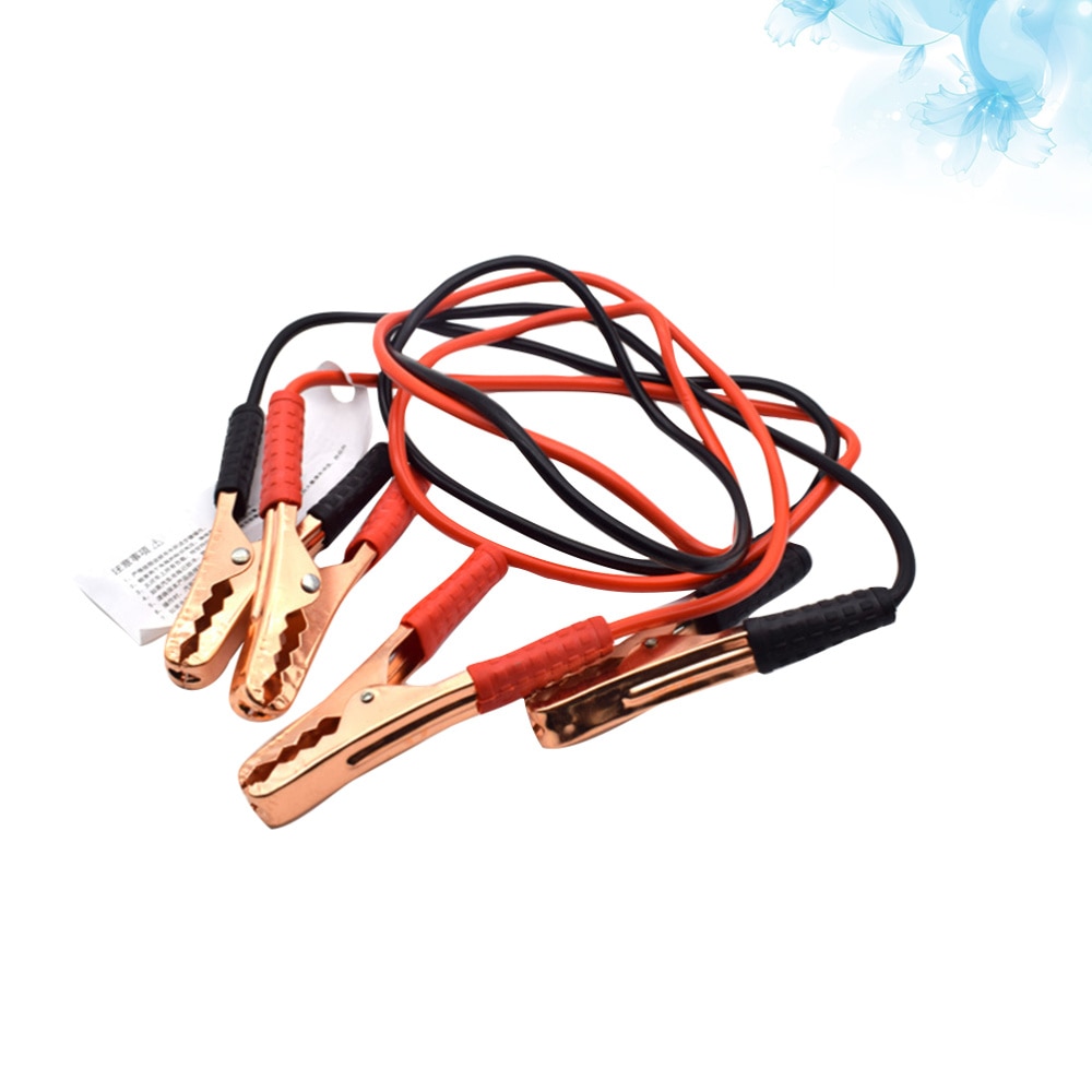 2.2M 500A Auto Batterij Emergency Kabel Jump Start Firing Line Power Draad Koper Clip Klem Boost Cord (zwart En Rood)