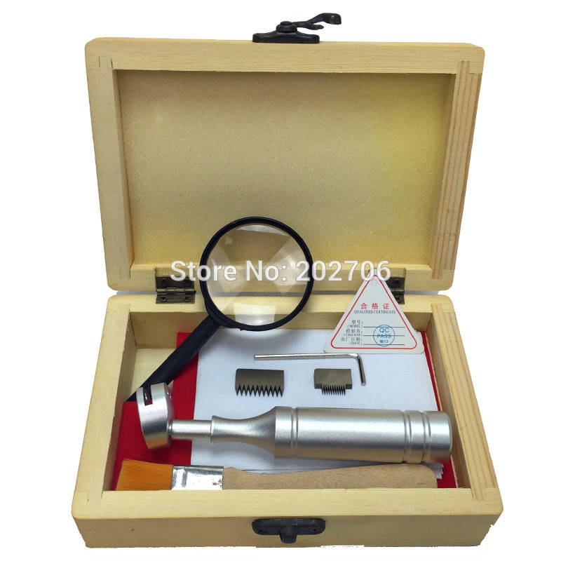 QFH Cross cutter Adhesion Tester Cross-Cut Tester Kit including 1mm/2mm blades