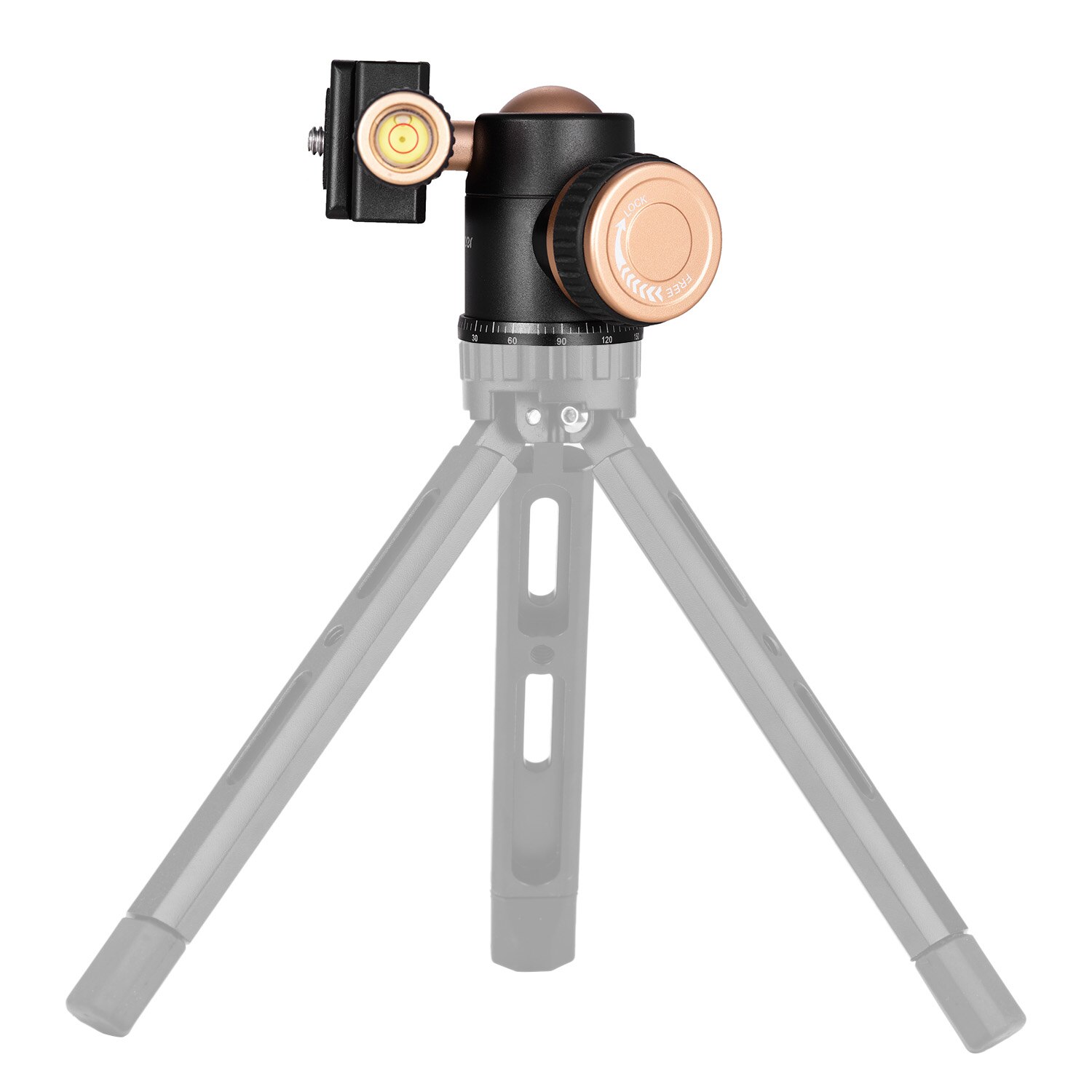 Andoer Tripod Ball Head Q30 CNC Panorama Aluminum Alloy Material 360 Degree Rotation for Camera Desktop Tripod Camera Head