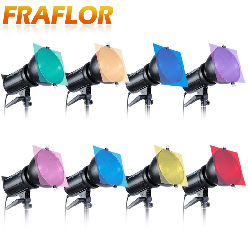 12 "/30 cm 8 Farben Pack von Gel Blatt Transparent Farbe Korrektur Gele Set Filter Film für Fotografie video Licht Studio Flash