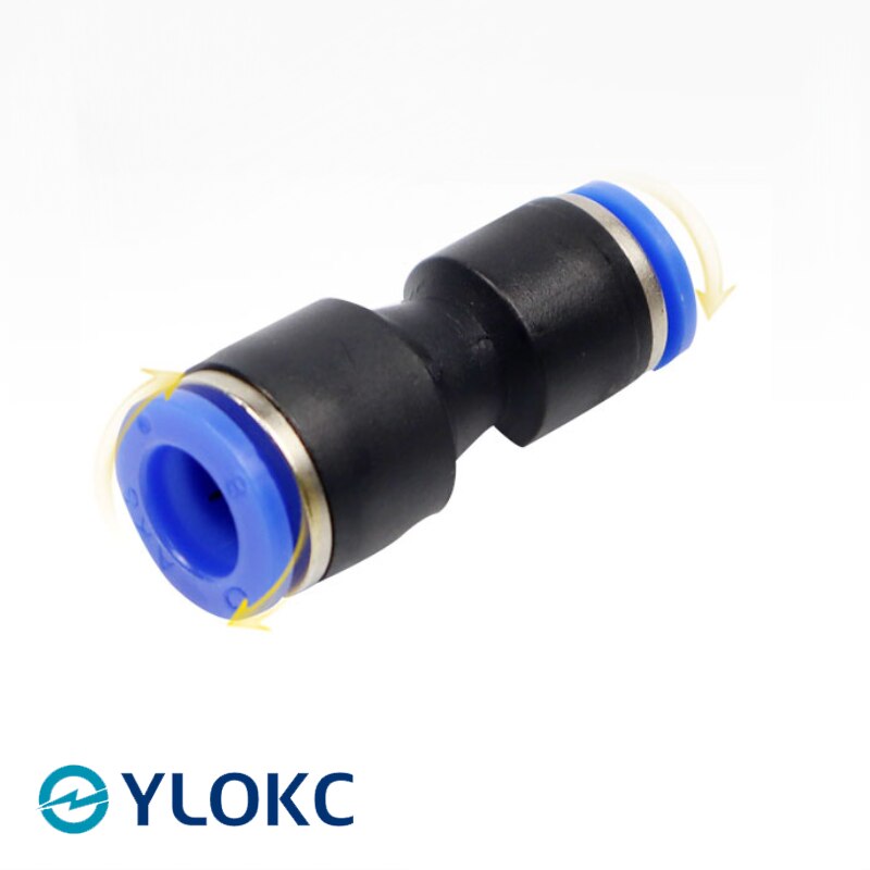 Quick Pneumatic Fittings Plastic Connector PG 4/6/8/10/12/14mm High Pressure Hose Variable Diameter Air Pipe Straight Butt Joint