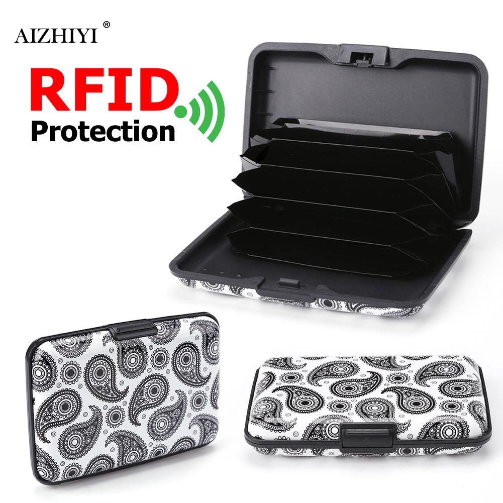 Kreditkarte Tasche Halfter RFID Aluminium Zebra Ebene aufbringen Brieftasche Frauen Männer Metall Geschäft Bank Karte Schutz fallen Geldbörse