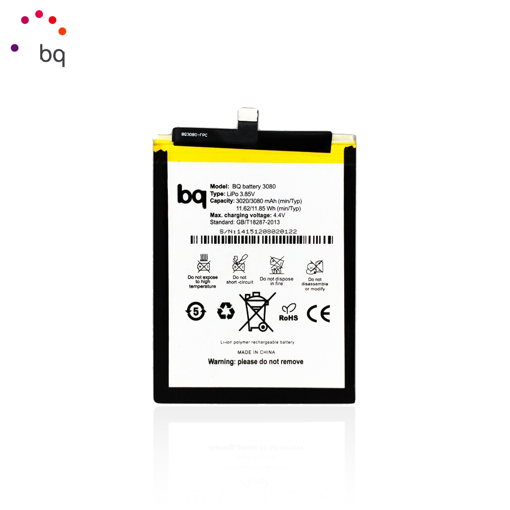 Compatibel Smartphone Interne Batterij Voor Bq Aquaris U / U Lite / U Plus (3.8V, 3080 Mah, 3080)