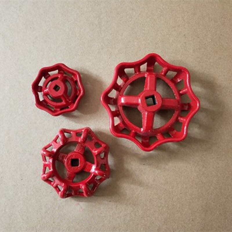 8Pcs/Lot Round Cast Iron Hand Wheel Valve Pipe Fittings Plumbing Fixture Door Handle Knob Hanging Hook