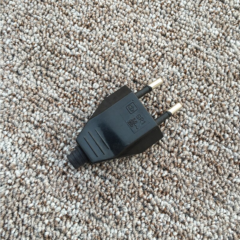 20/50/100Pcs Rewirable European Plug CE Euro Plug 250V 2.5A 2 Pin EU Plug For DIY Power Cords