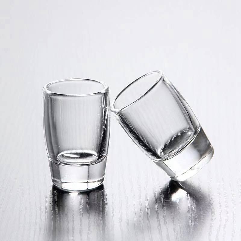 6PCS/High Grade Glass Shot Glass Spirits A Drink A Home Bar One or Two Glasses