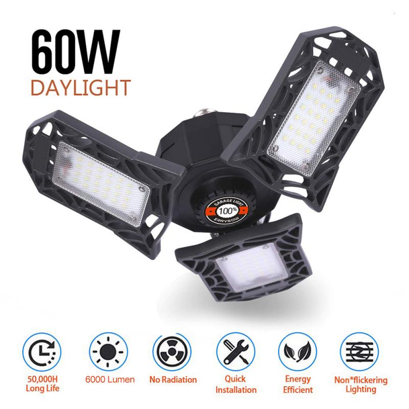 60W E27 Super Heldere Vervorming Ufo Led Machine Lamp High Bay Licht Garage Lamp Waterdicht Verlichting Industriële Voor Magazijnen: Black / 1Pcs