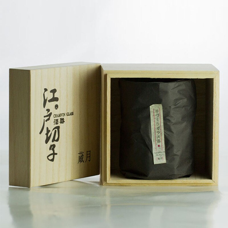 Begrænset japansk stil edo whisky glas mester håndlavet vin blyfrit glas japansk whisky kop ins trækasse pakning