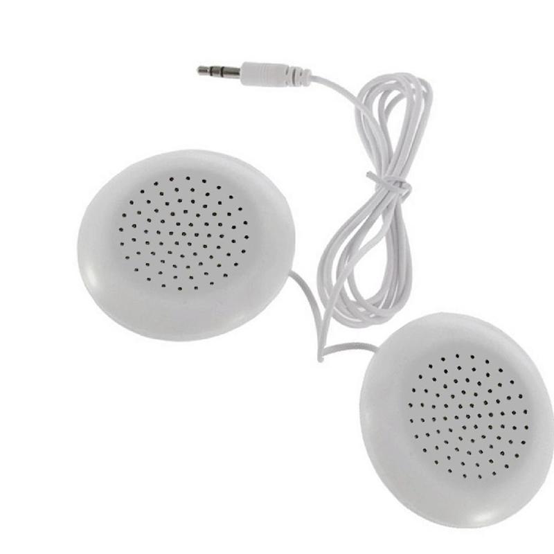 1Set 3.5 mm Plug Universal Mini Neck Pillow Speaker Pillow Player Accessories IPod Speaker MP4 Music MP3 Box Sound For IPho Y0F7