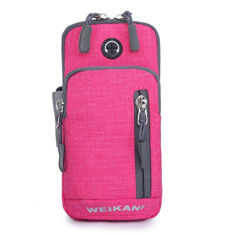 Waterproof Sports Mobile Phone Arm Bag Sweat Proof Running Cycling Cell Phone Pouch Case Fitness Gadget Holder Pocket: For 5.5 to 6.5 Inch / Rose