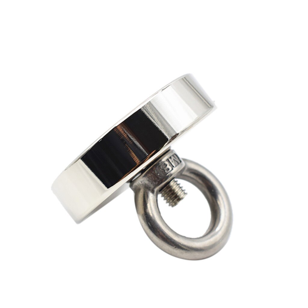 D60mm 68kg strong powerful round neodymium Magnet hook salvage magnet sea Fishing equipments Holder Pulling Mounting Pot #20