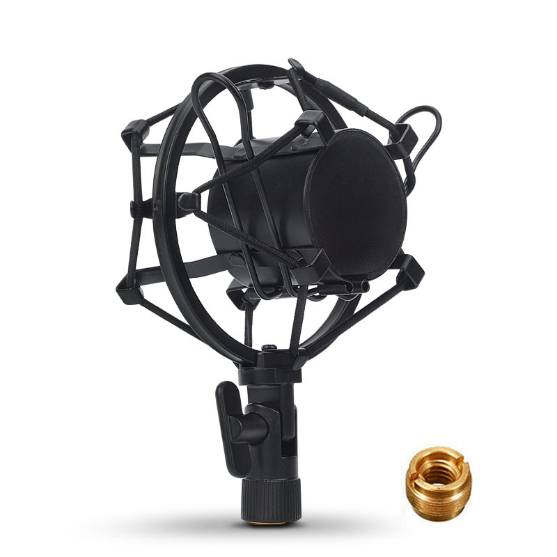 Universal Studio Recording Microphone Shock Mount Holder Condenser Mic Clamp Clip Stand Shockmount Mike Suspension Spider