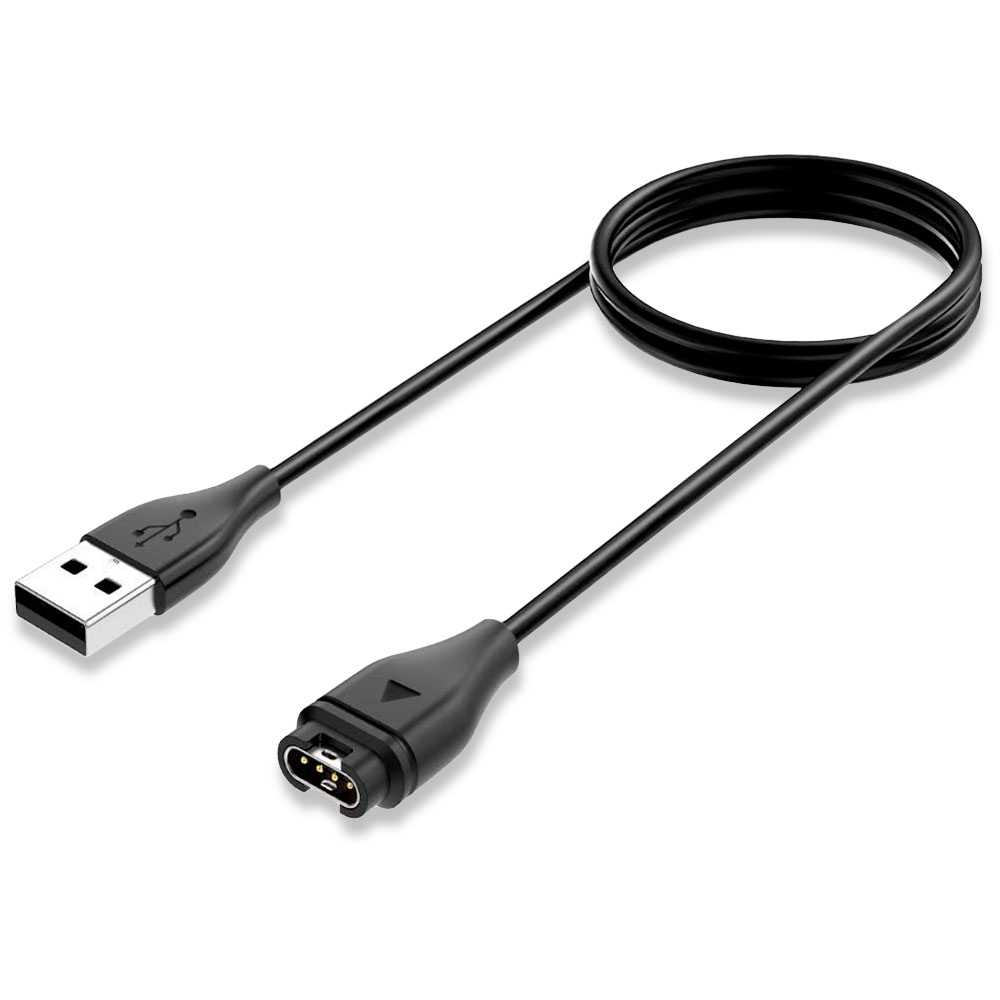 Cable Chargeur Données Data USB Noir pour Garmin Approach S10/S40/S60/X10 Fenix 5/5S Plus/5X Forerunner 45/245/935/945