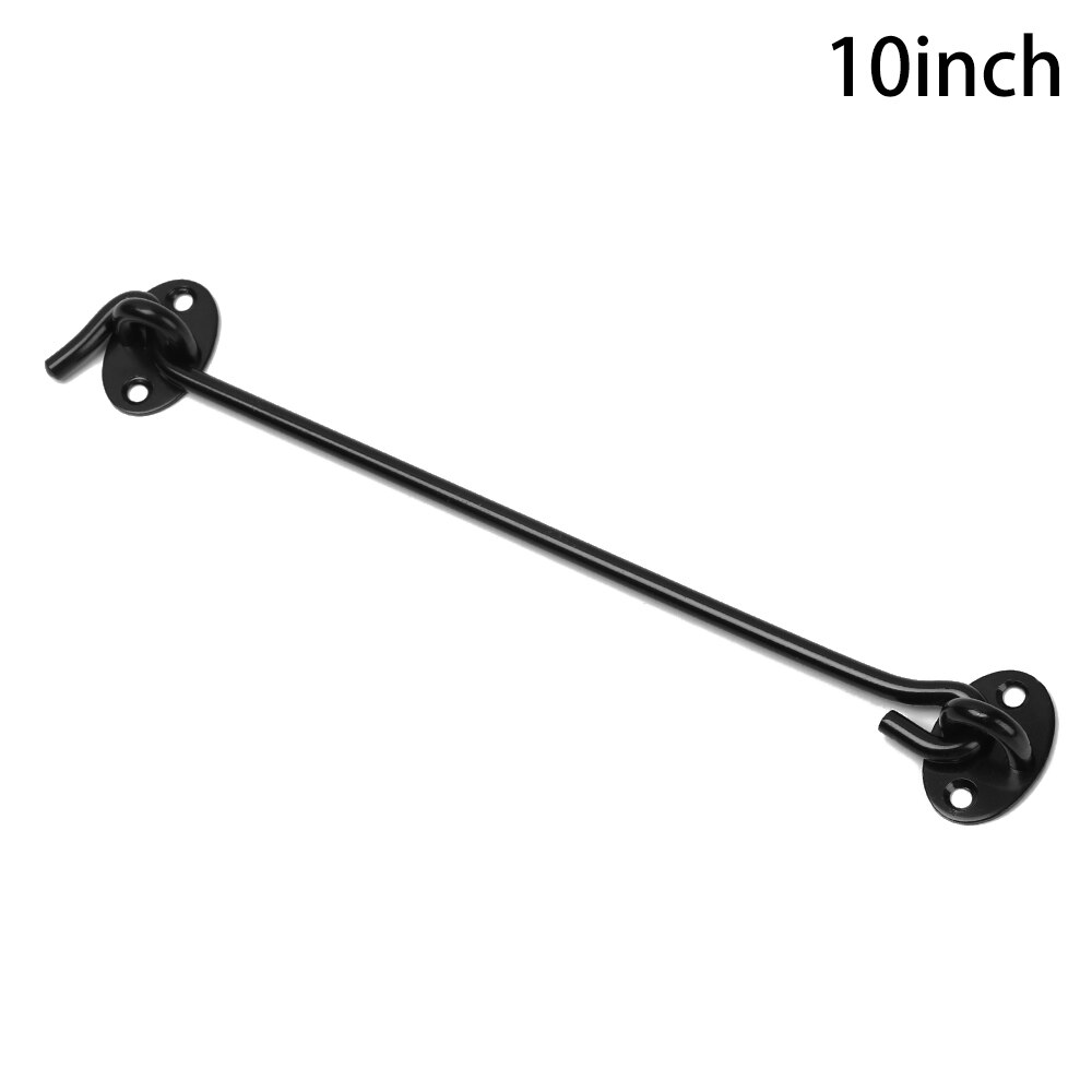 Stainless Steel Cabin Hook Furniture Window Catch Lock Shed Gate Door Eye Bolts Catch Holder With Install Screws Fittings: 10inch