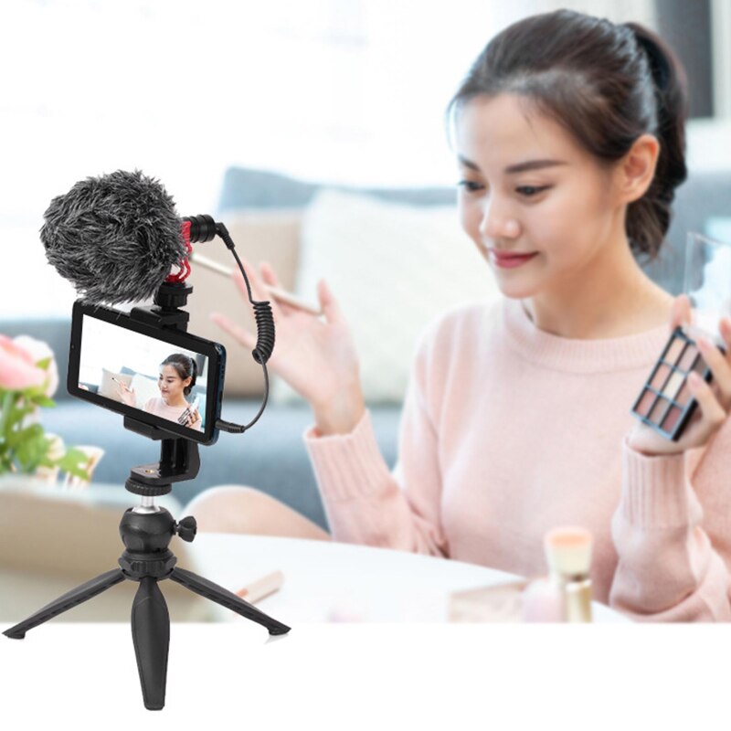 CY01 Camera Microphone SLR Interview Microphone for DSLR Recording Photography Vlog Microphone
