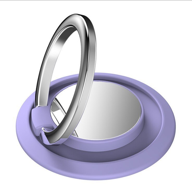 mobile phone holder ring buckle ring holder magnetic car mobile phone holder: Lilac purple
