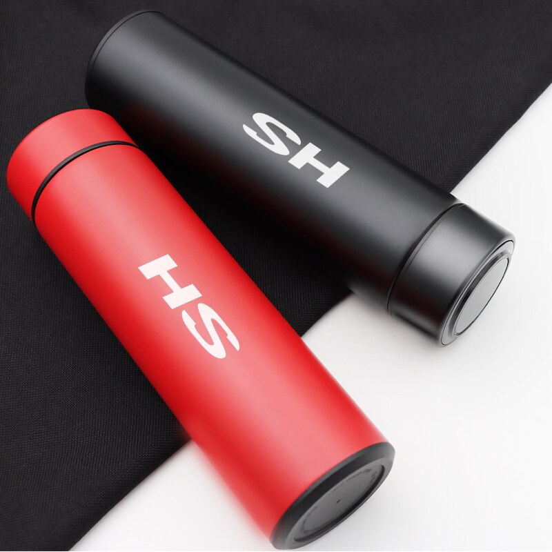 500ml inteligentny wyświetlacz cyfrowy dotyk samochodu temperatury termos ze stali nierdzewnej dla MG HS akcesoria samochodowe