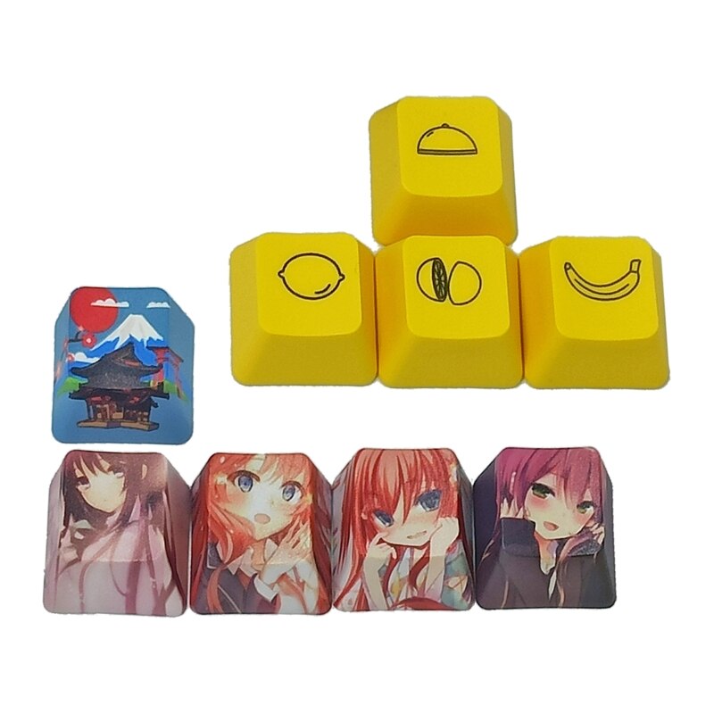 Diy-mechanische tastatur, pbt-oem-profil, richtung  r4 , esc-tastenkappe, fünfseitig farbsublimierte tastenkappe für cherry mx-schalter