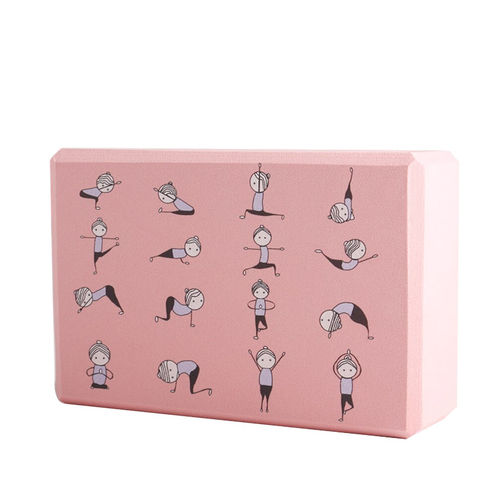 1pc jordbærmønster yoga murstein fortykning fitness yoga murstein yoga dans praksis murstein multi-purpose yoga dans: Rød