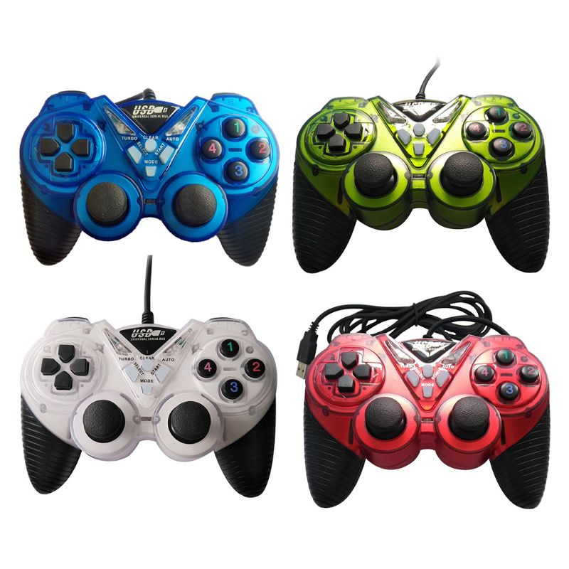 Wired Usb Game Controller Voor Pc Computer Trillingen Joystick Gamepads Voor Laptop