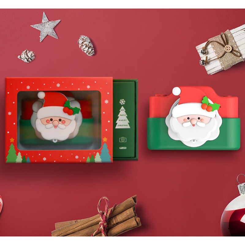 Mini cartoon kerstman kinderen wifi digitale camera kind educatief speelgoed voor kinderen baby verjaardag 24mp slimme kindercamera