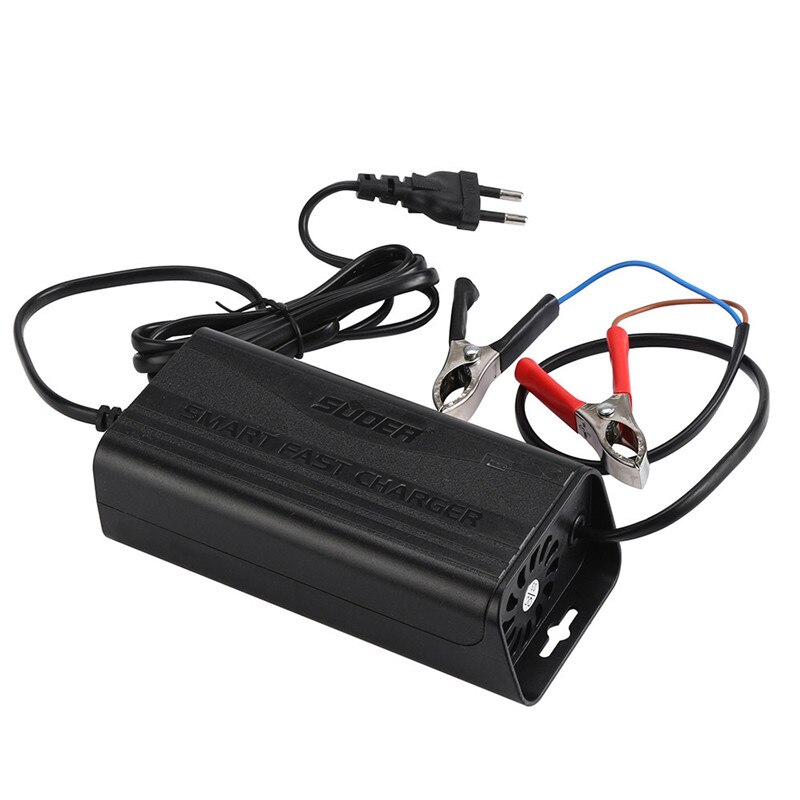 Car Battery Charger 12 v 5A Smart Auto Motorfiets Acculader Lood-zuur Batterij Oplader 220 v mar21