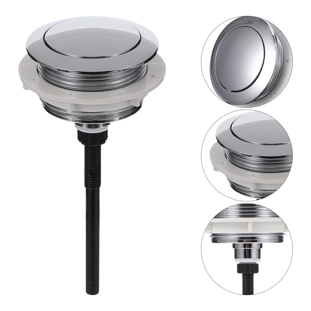 1pc Toilet Tank Round Push Button Dual Flush Button Toilet Supplies