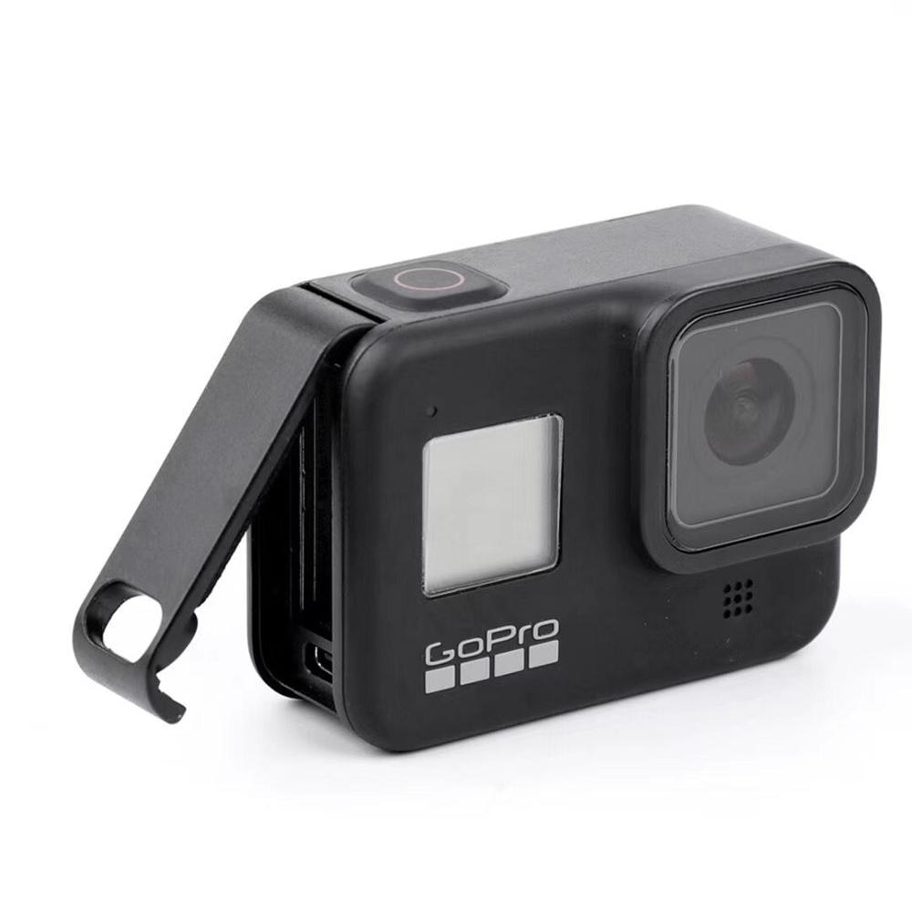 Oplaadbare Side Beschermhoes Batterij Deksel Voor Gopro Hero 8 Sport Camera Stofdicht Batterij Deur Behuizing Case Cover
