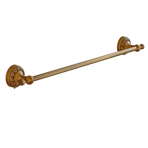 Brass Bathroom Accessories Set Gold Polished Robe Hooks Soap Dishes Toilet Brush Holders Toilet Blowing Rack Towel Bars: Single Pole
